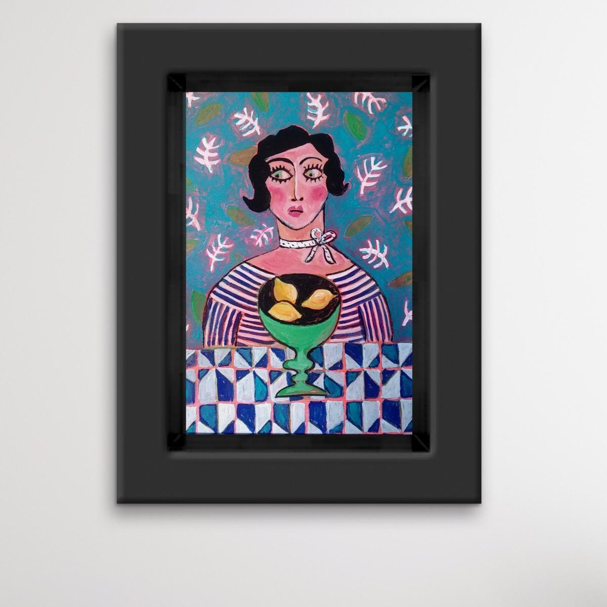 Lemons, Again?!, affordable art, original art, pattern art, fruit art For Sale 2