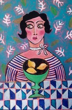 Limones, ¡¿otra vez?!, arte asequible, arte original, arte de patrones, arte frutal