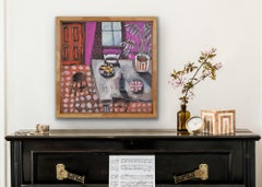 Rainy Day, Dream Away by Kerry Louise Bennett, Original interior painting