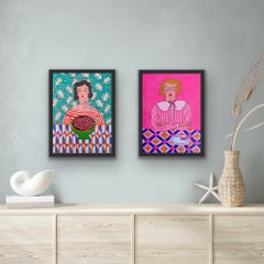 Sweet as Cherry Pie & Have your cake and eat it! Diptych, still-life