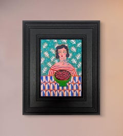 Sweet as Cherry Pie, still-life, contemporary, original painting