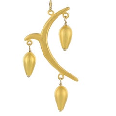 Kerry MacBride Gilded Bronze Chandelier Earrings