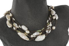 Kerry MacBride Halskette aus Silber, Opal und Süßwasserperlen