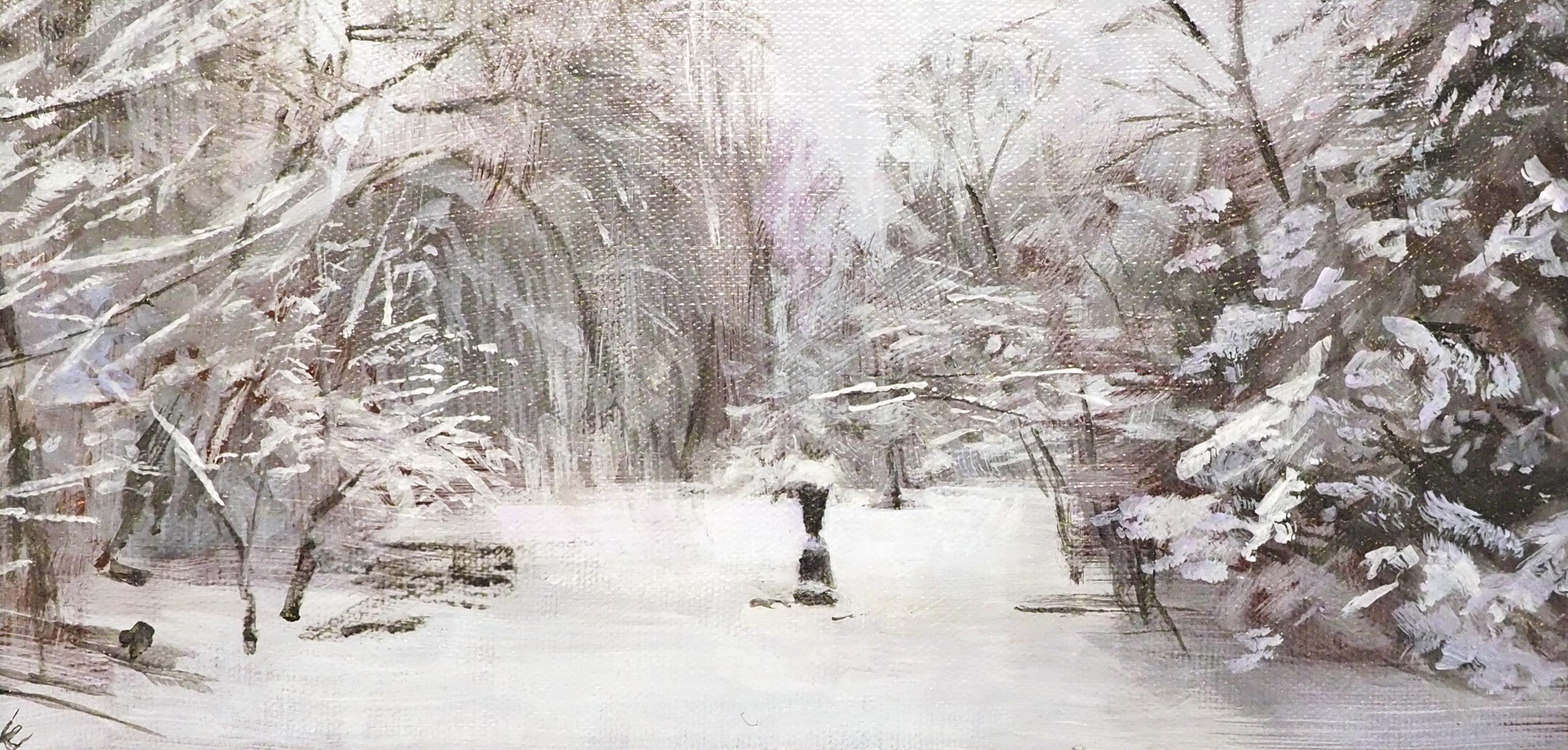 Winter Garden - Painting by Kerry Simmons