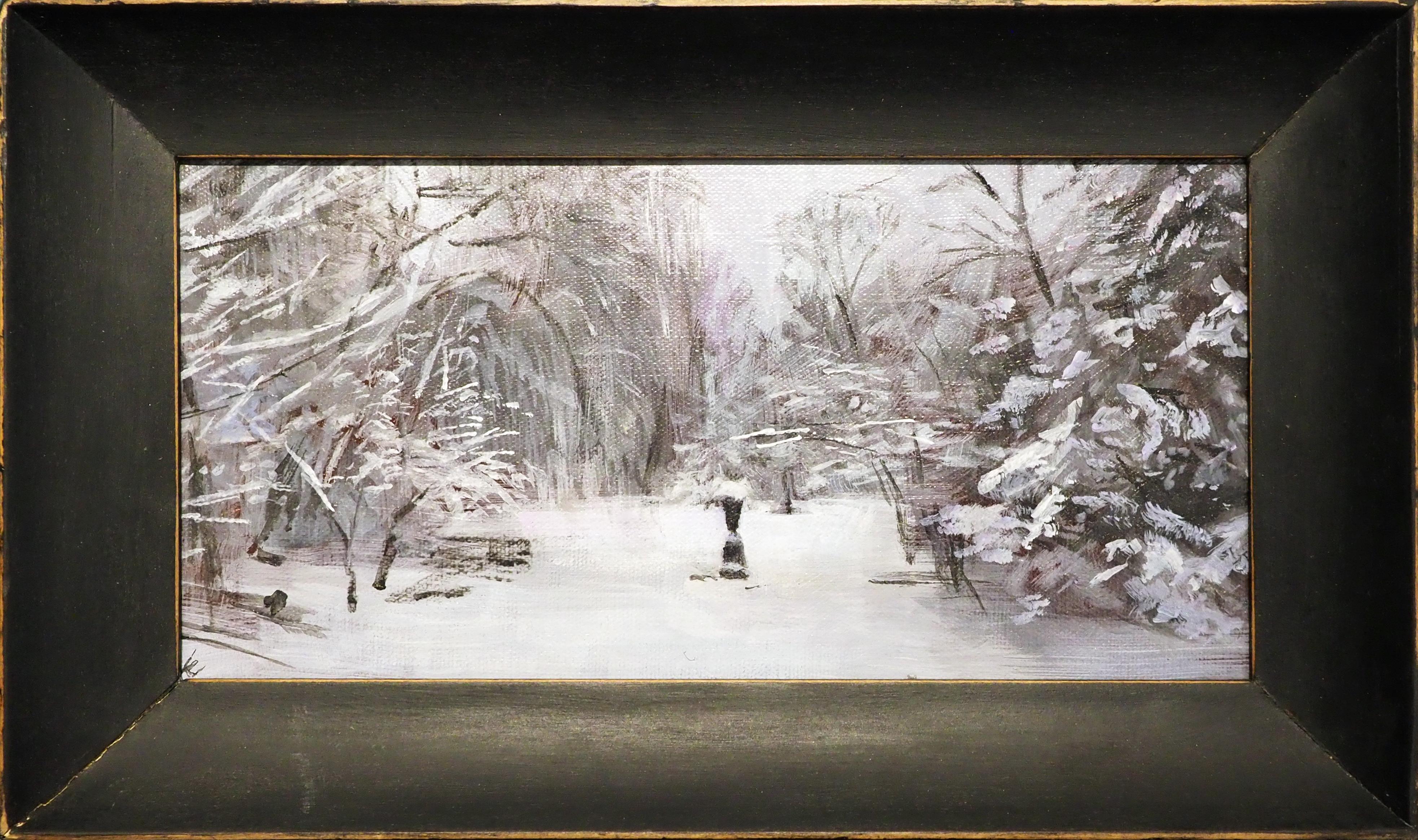 Kerry Simmons Landscape Painting - Winter Garden
