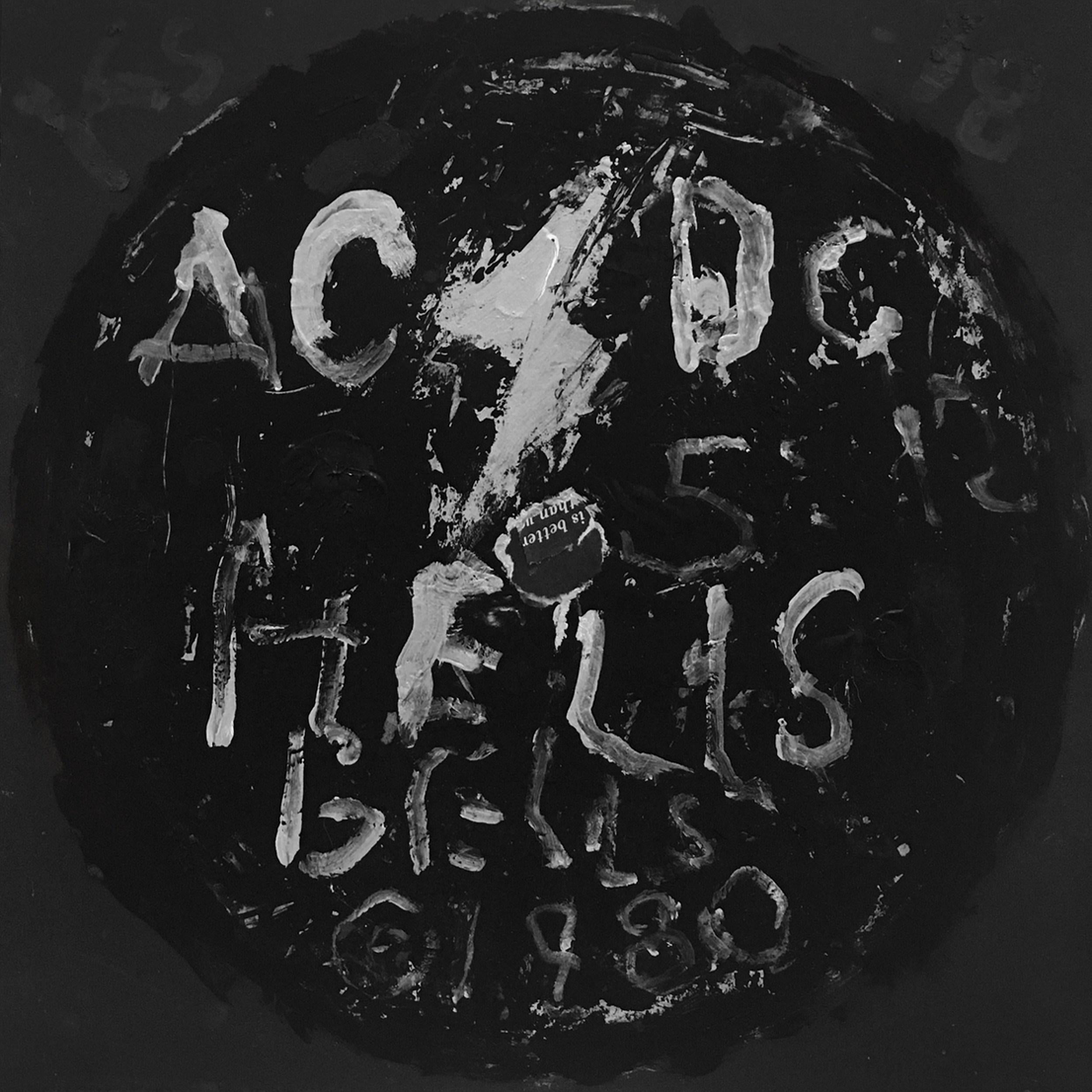 AC/DC - Hells Bells (Record Label, Ticket Stubs, Setlists, Zeitgenössische Pop Art)