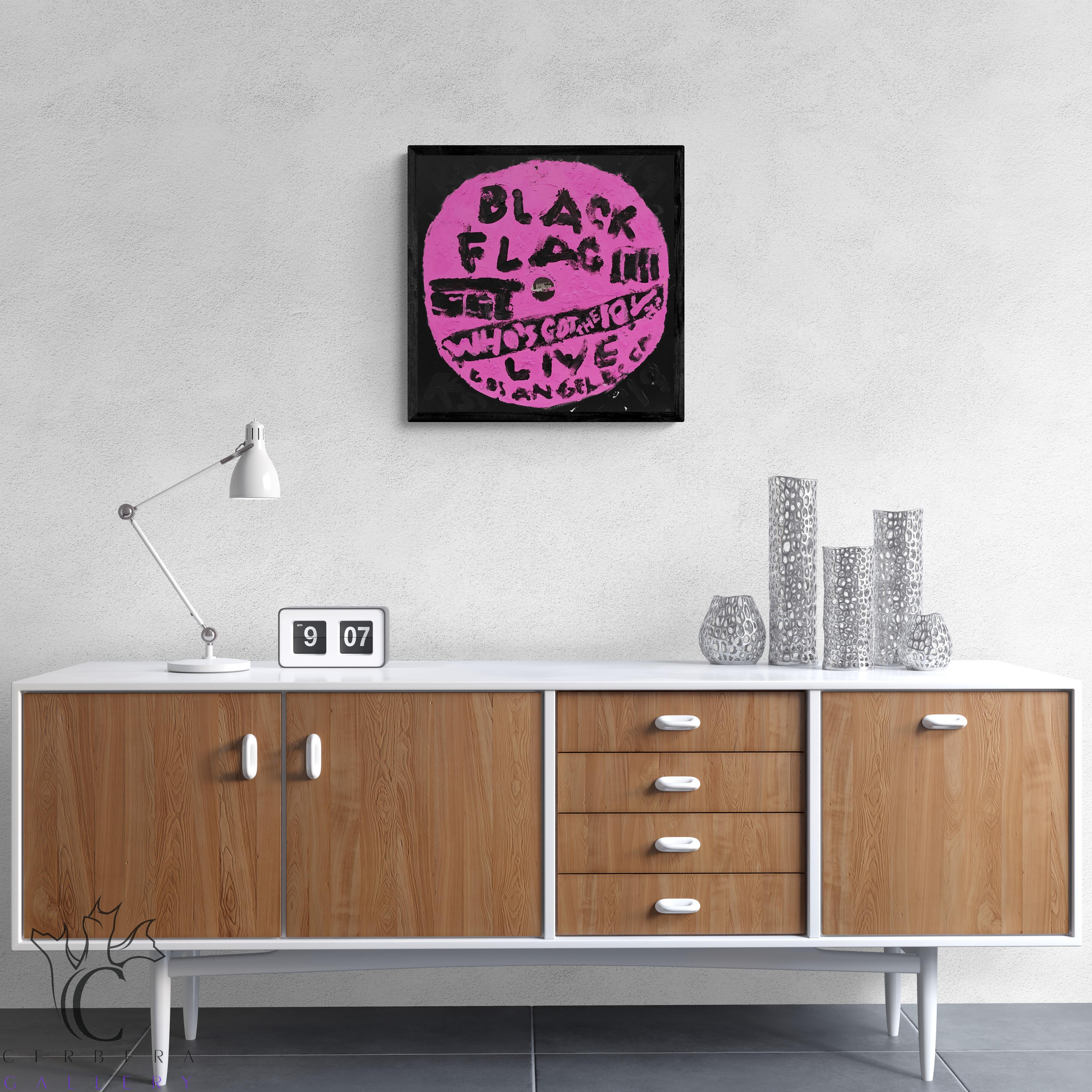 Black Flag - Who's Got The 10 1/2? (Grammy, Albumkunst, Ikonisches, Rock and Roll) – Painting von Kerry Smith