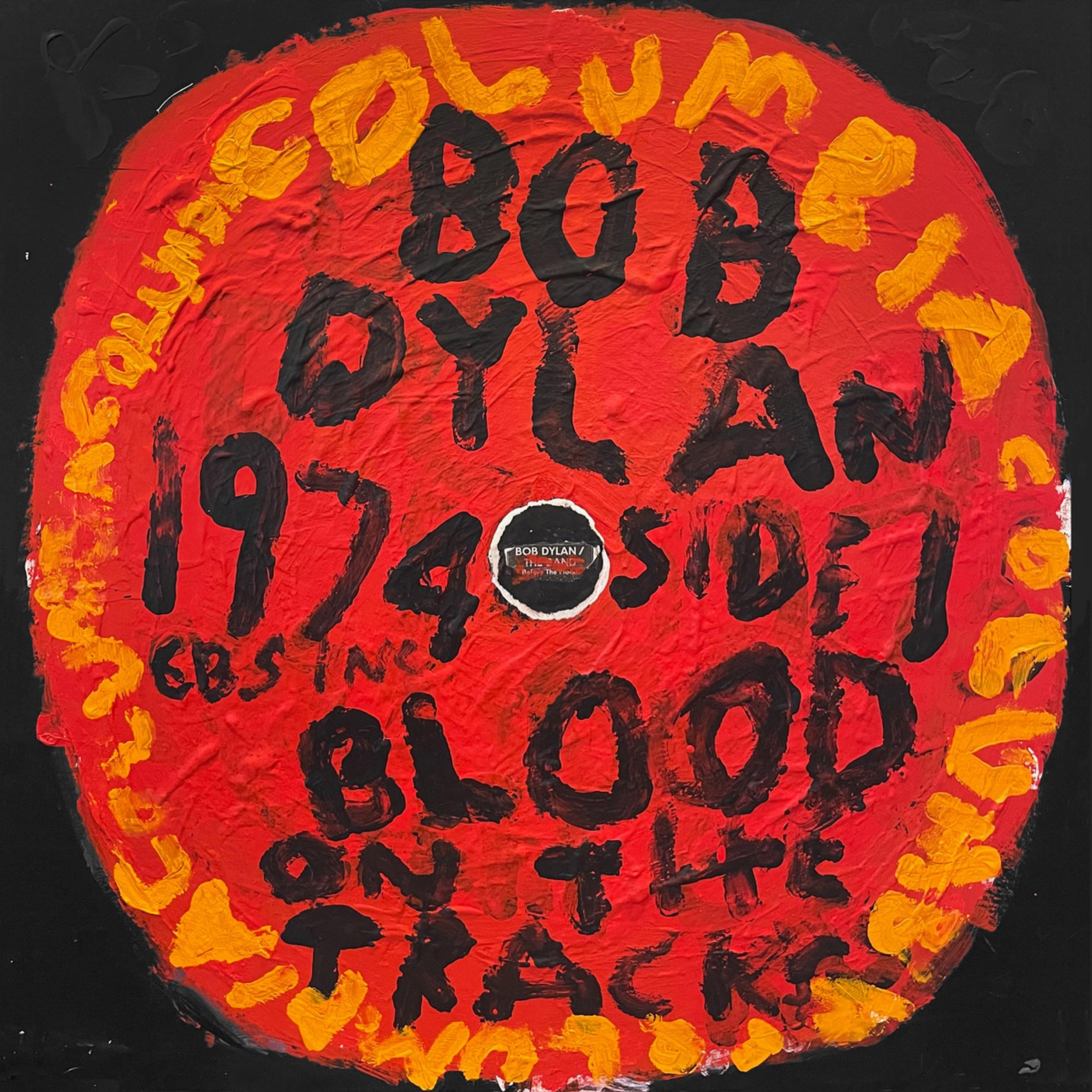 Kerry Smith Abstract Painting – Bob Dylan - Blood On The Tracks (Grammy, Albumkunst, Ikonische, Volksmusik, Rock)