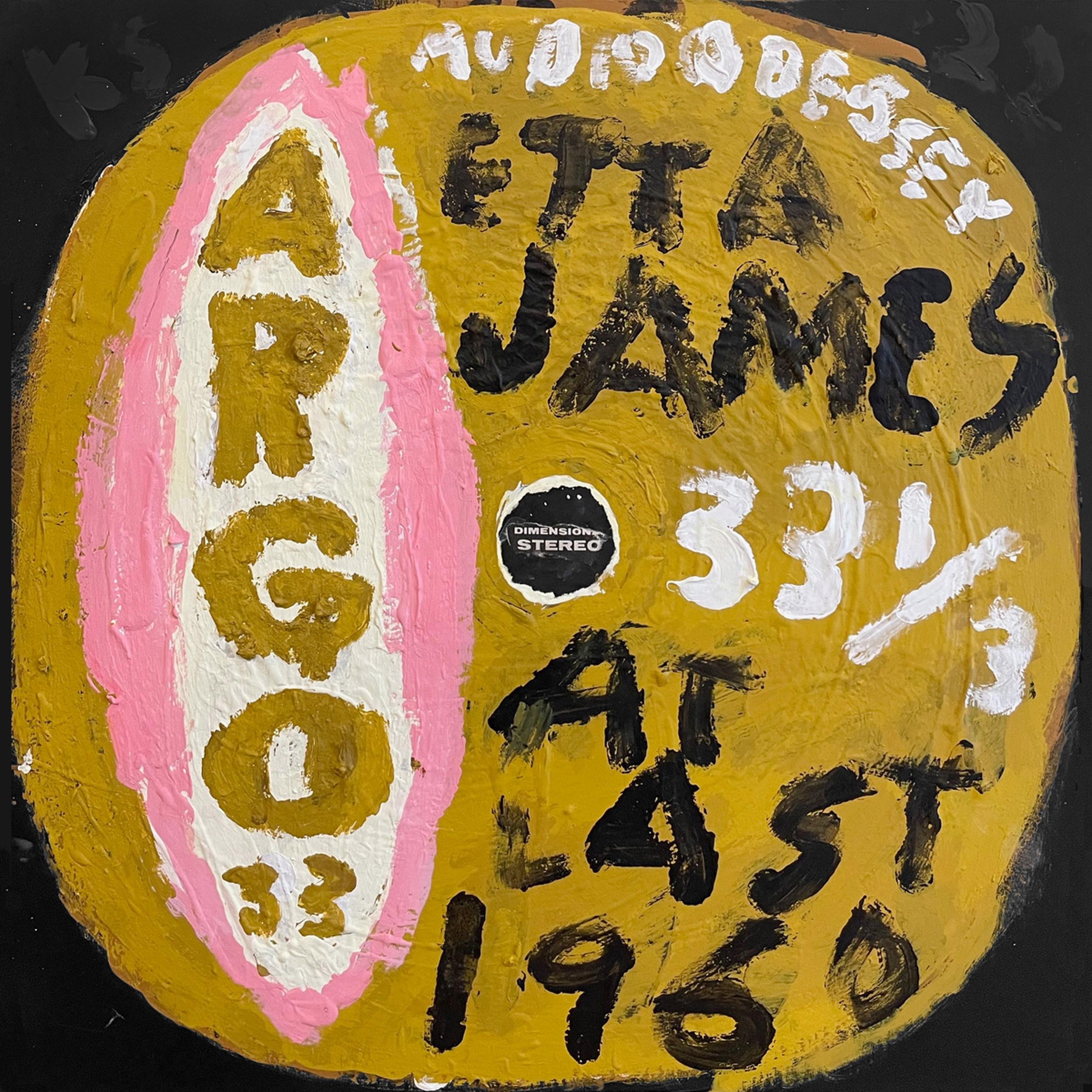 Kerry Smith Abstract Painting - Etta James - At Last (Grammy, Album Art, Iconic, Music, Rock and Roll)