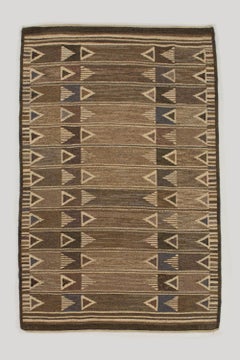 Kerstin Butler Swedish Rug by Södra Kalmar Läns Hemslöjd, Signed KB, 1962, SKLH