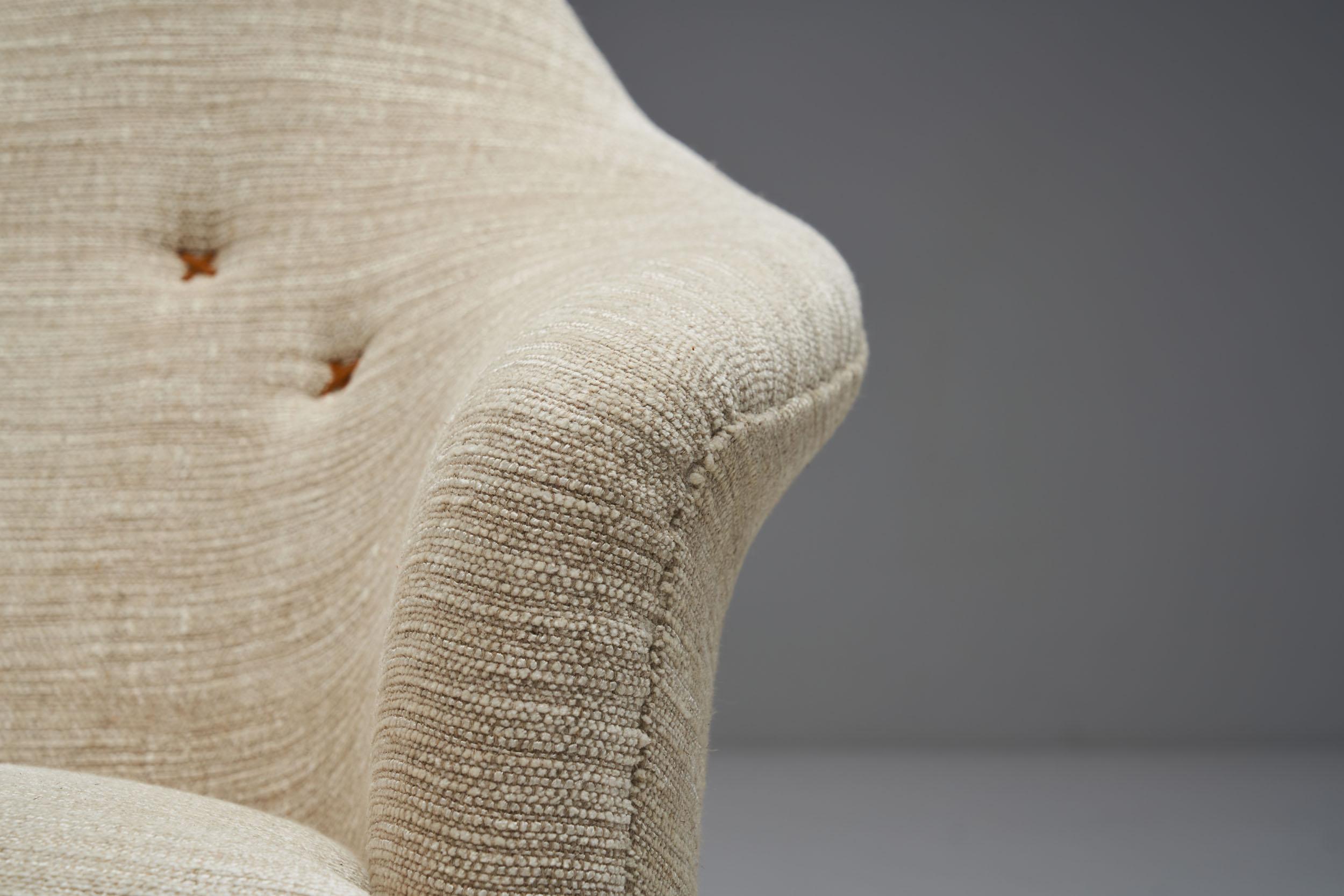 Kerstin Hörlin-Holmquist “Adam” Easy Chairs for Nordiska Kompaniet, Sweden 1950s For Sale 4