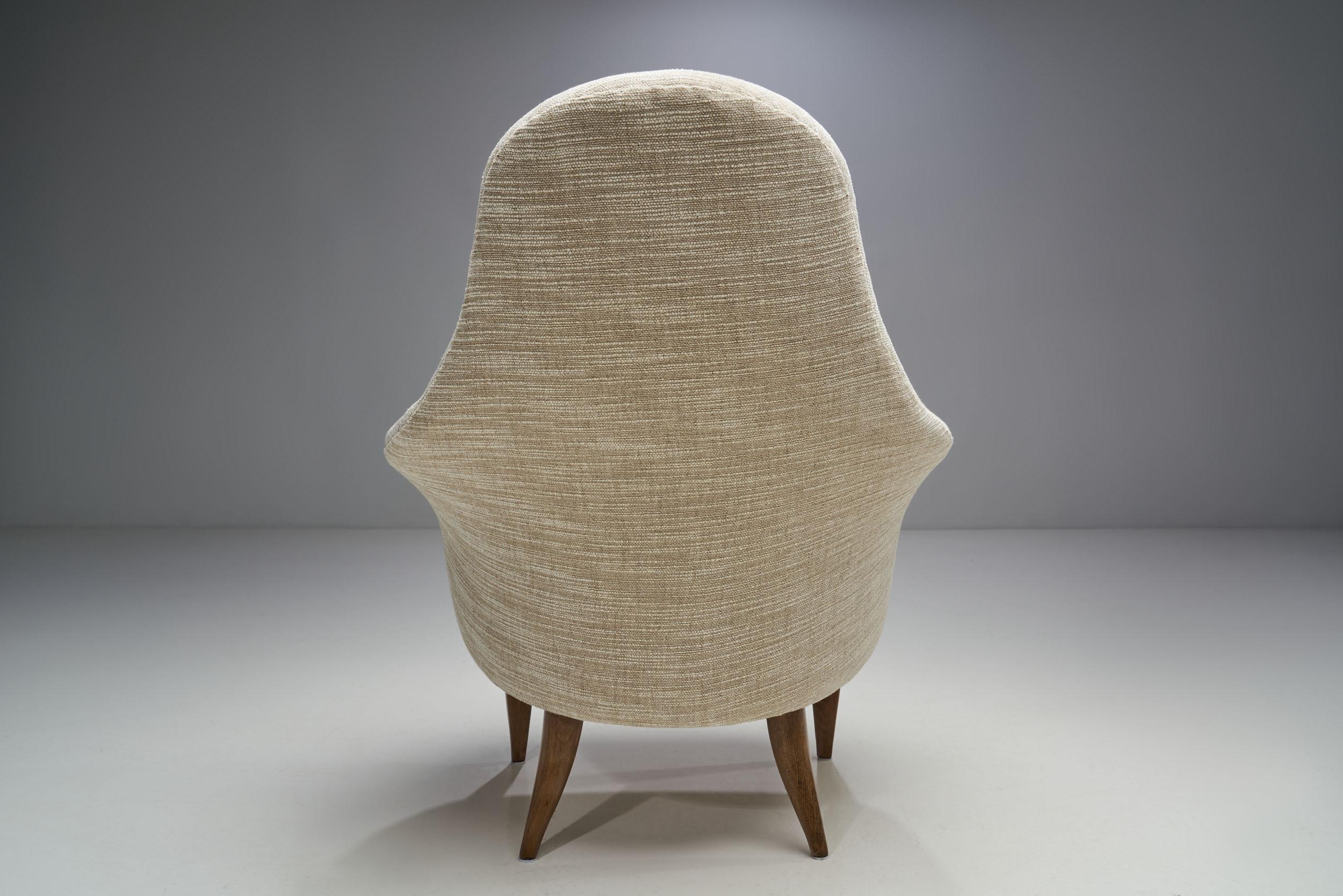 Kerstin Hörlin-Holmquist “Adam” Pair of Easy Chairs, Sweden, 1950s In Good Condition For Sale In Utrecht, NL