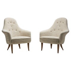 Kerstin Hörlin-Holmquist “Adam” Pair of Easy Chairs, Sweden, 1950s