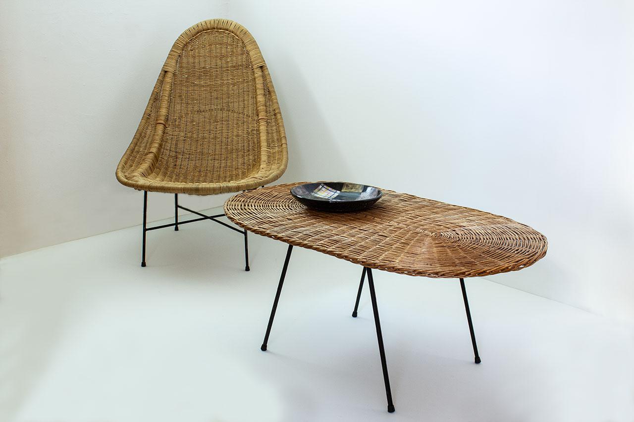Table basse Kerstin Hörlin-Holmquist par Nordiska Kompaniet, Suède, années 1950 en vente 5
