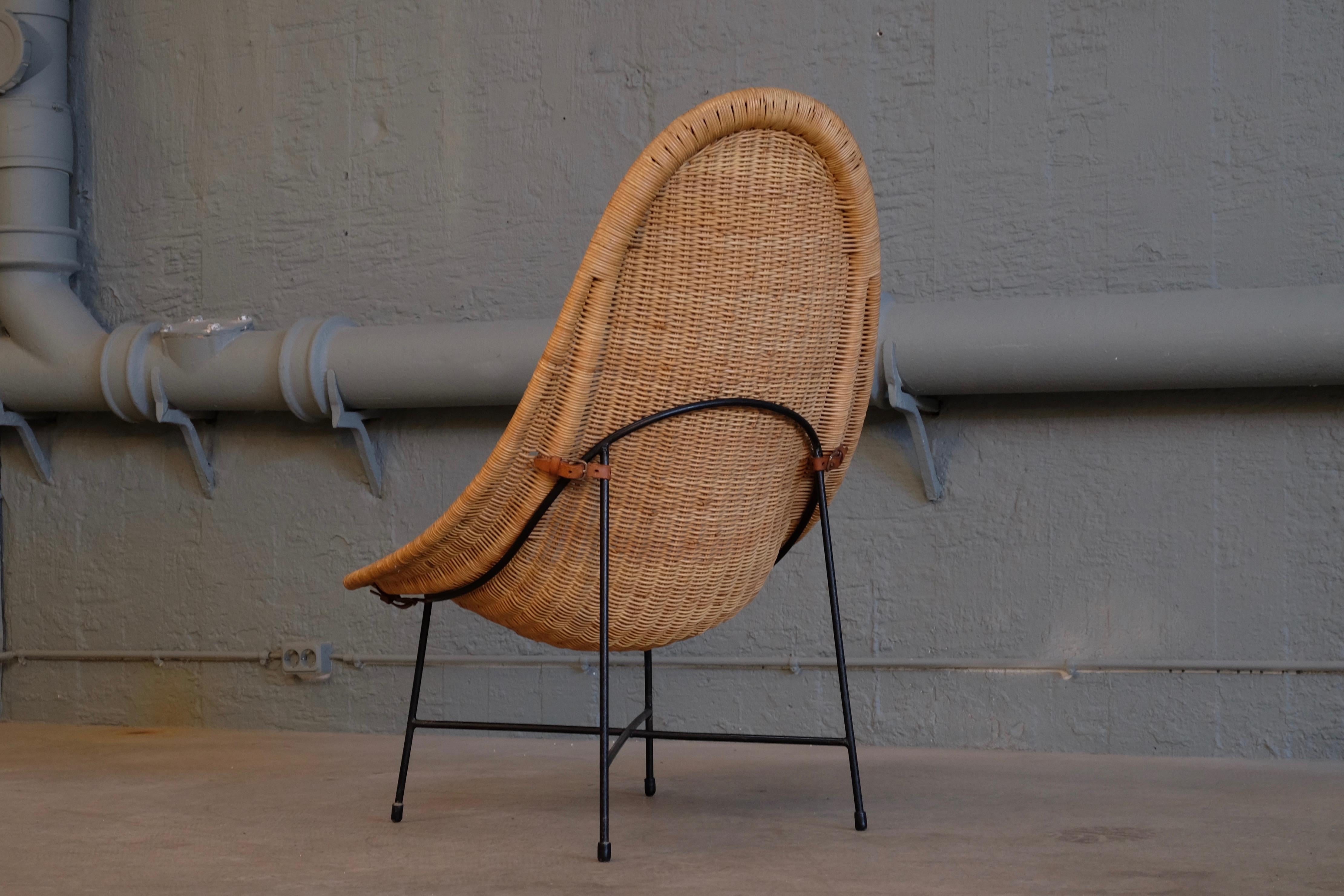 Swedish Kerstin Hörlin-Holmquist Easy Chair Model Stora Kraal, 1960s For Sale