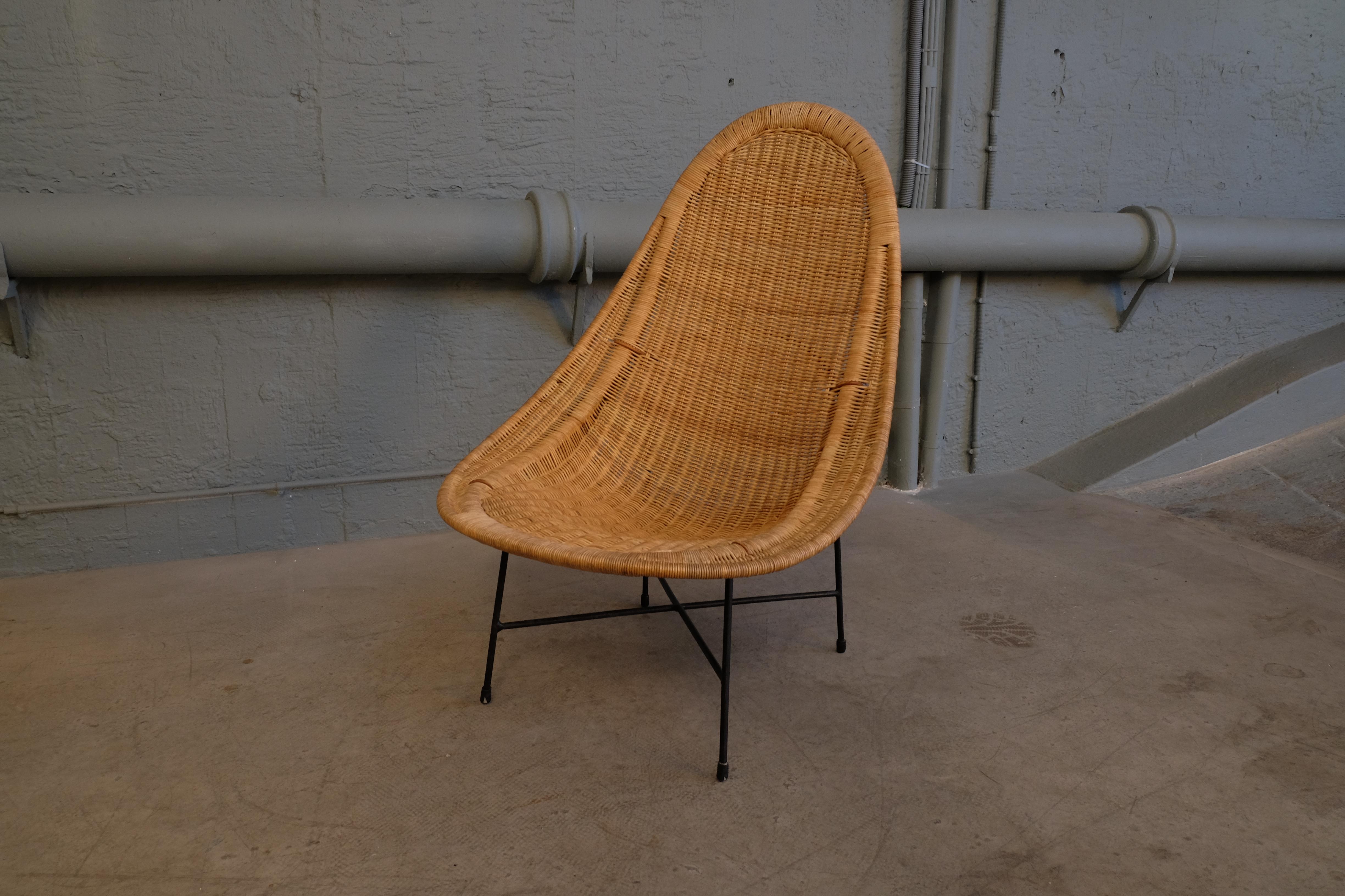 Kerstin Hörlin-Holmquist Easy Chair Model Stora Kraal, 1960s In Good Condition For Sale In Stockholm, SE