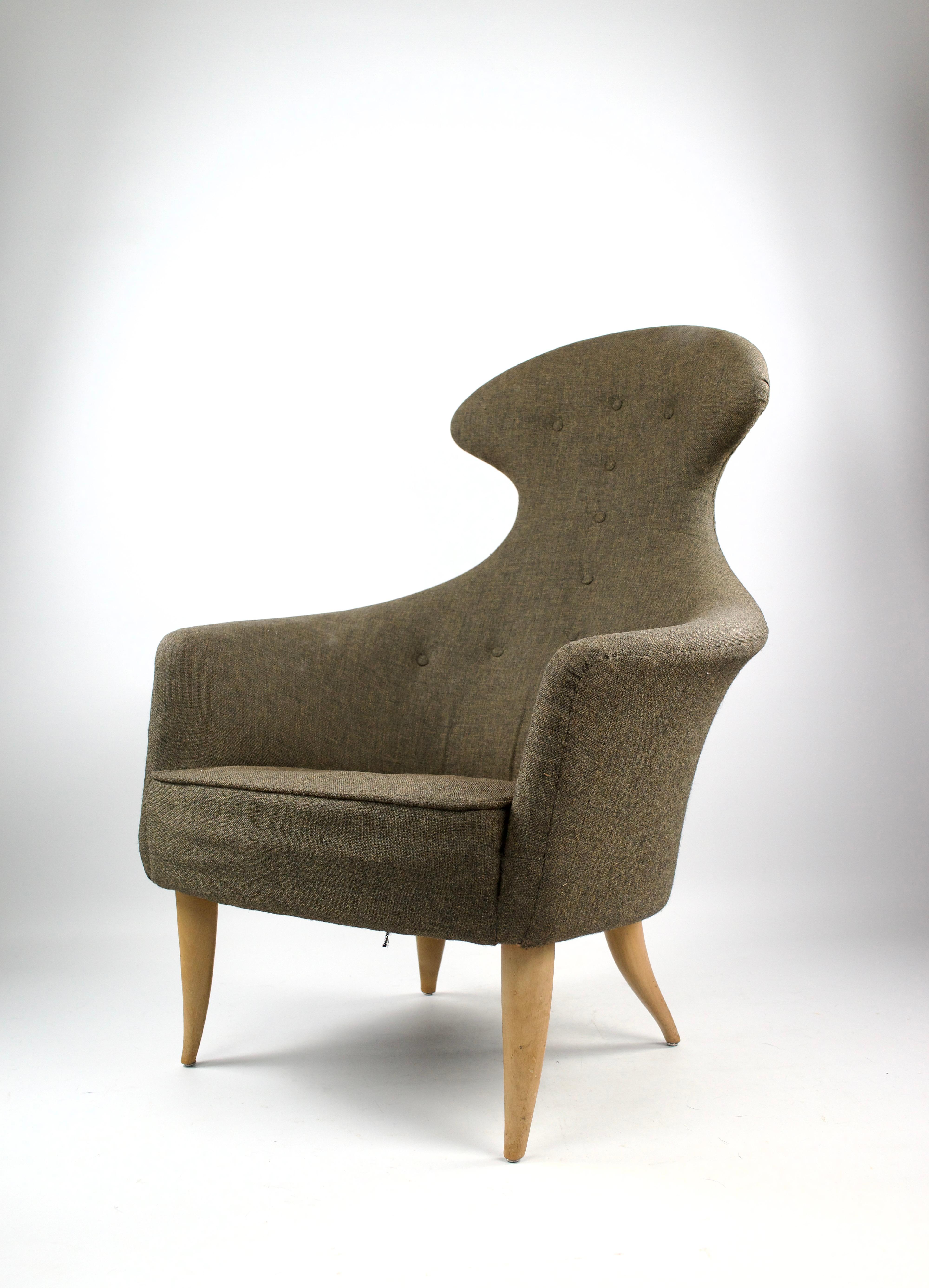 Scandinavo moderno Kerstin Hörlin-Holmquist, Poltrona alta 