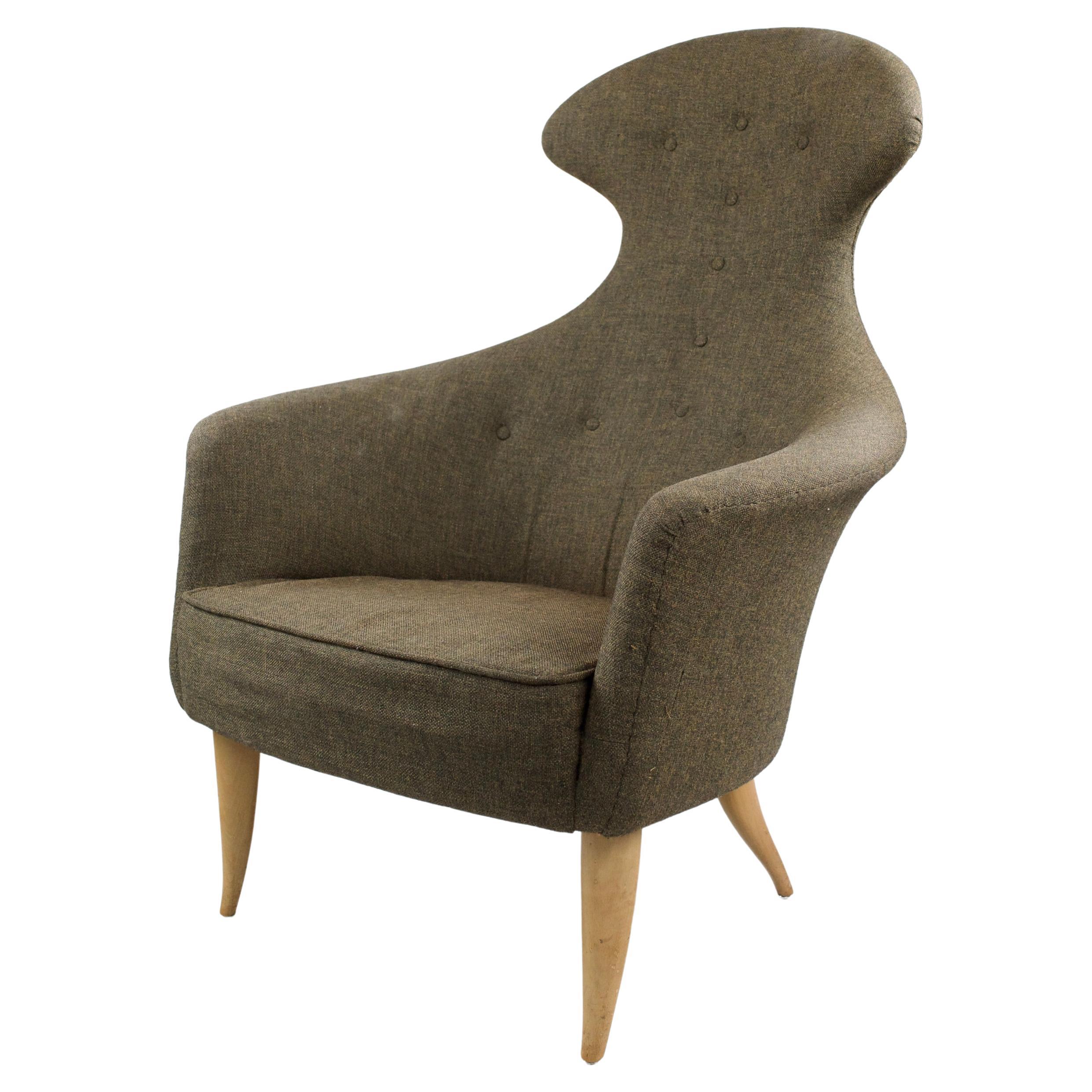 Kerstin Hörlin-Holmquist, "Eva" High Armchair, Sweden 1950s