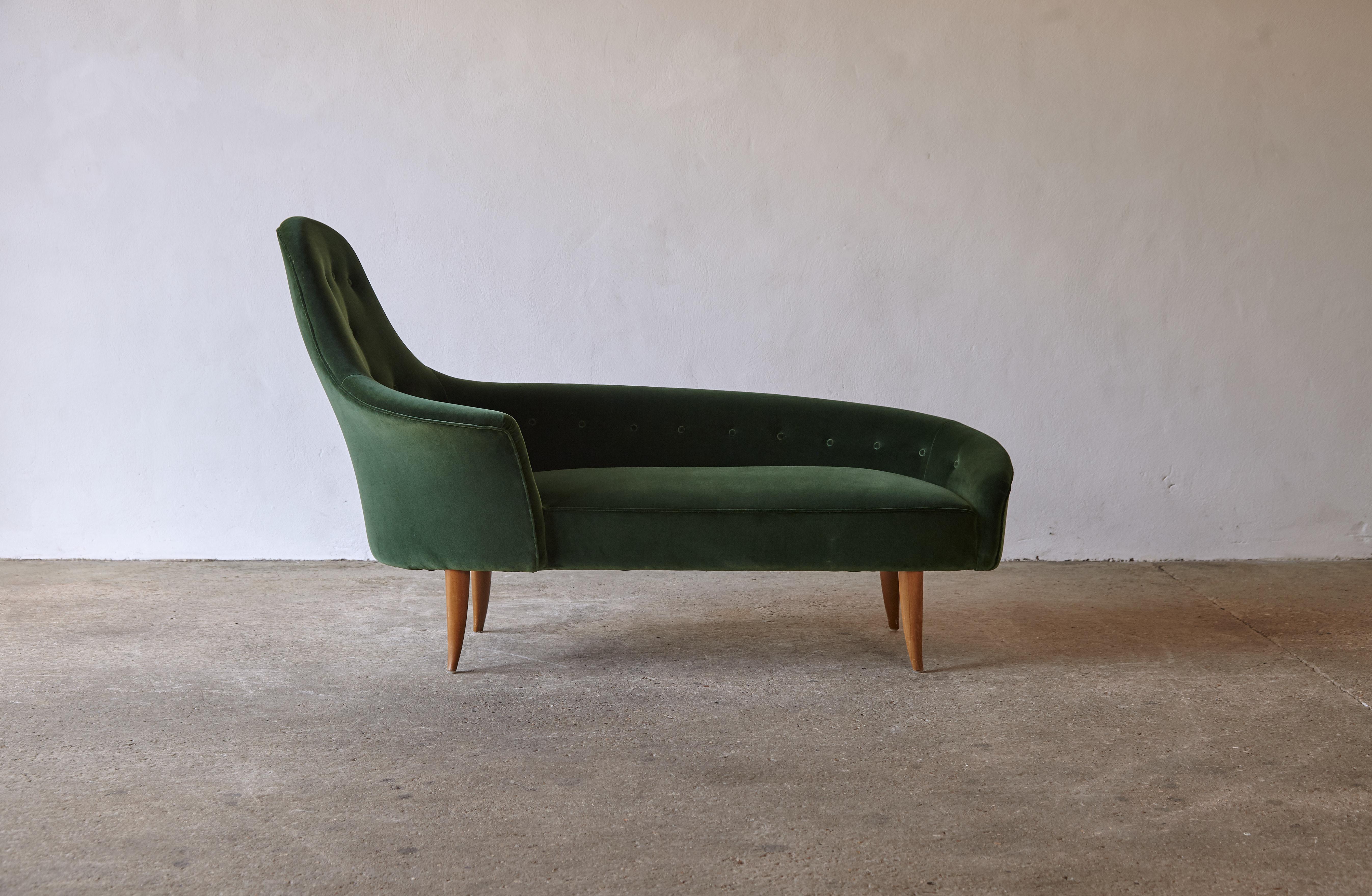 Fabric Kerstin Horlin-Holmquist Garden of Eden / Lustgarden Chaise Longue Daybed, 1950s For Sale