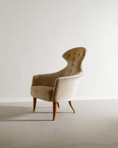 Fauteuil "Stora Eva" de Kerstin Hörlin-Holmqvist par Nordiska Kompaniet Suède années 1950