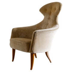 Kerstin Hörlin-Holmqvist "Stora Eva" Armchair by Nordiska Kompaniet Sweden 1950s