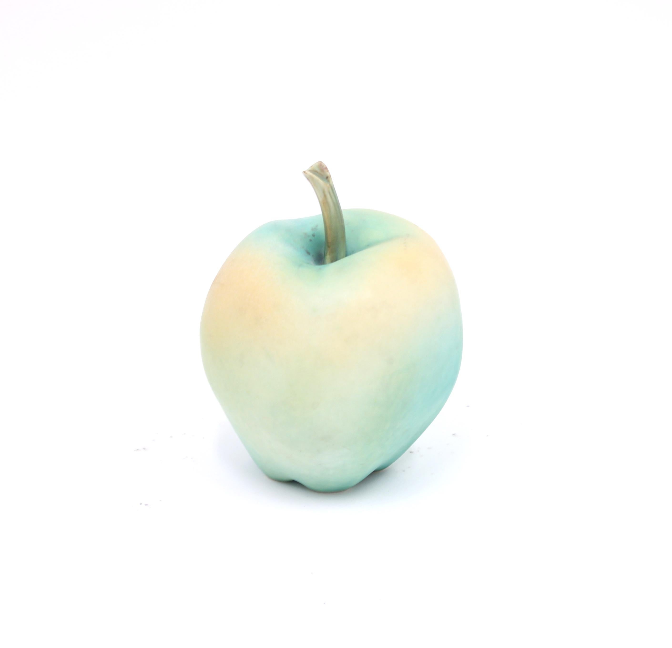 Kerstin Hörnlund, Ceramic Apple for Rörstrand, 1960s In Good Condition In Uppsala, SE