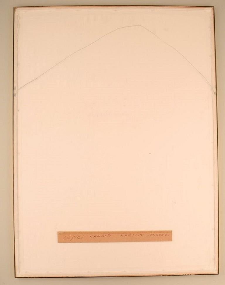 Late 20th Century Kerstin Jönsson, Sweden, Pastel on Paper, 