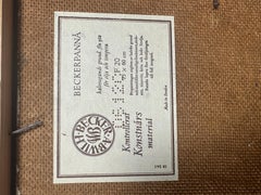 Kerstin Lundberg-Stenman, oil painting Noahs Arc Signed dated 1971