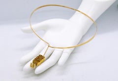 Kerstin Öhlin Lejonklou 1968 Sweden 18Kt Gold Modernist Geometric Necklace
