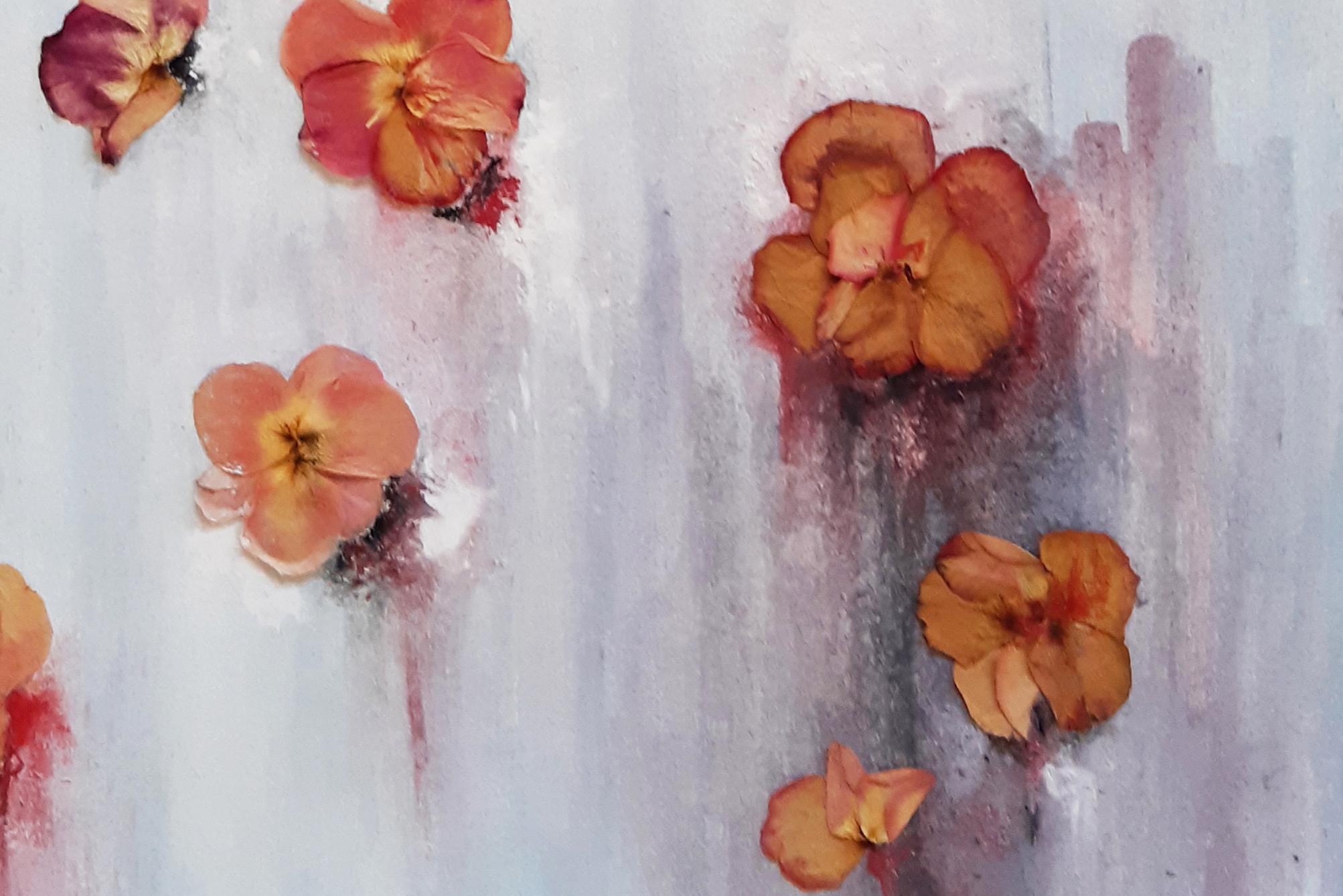 Je dois avoir des fleurs. Toujours et toujours II - Contemporain Mixed Media Art par Kerstin Oldal