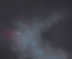 Lake Reflections l, Abstract pastel, pigment on canvas