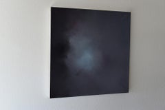 Lake Reflections ll, abstract pastel, pigment painting