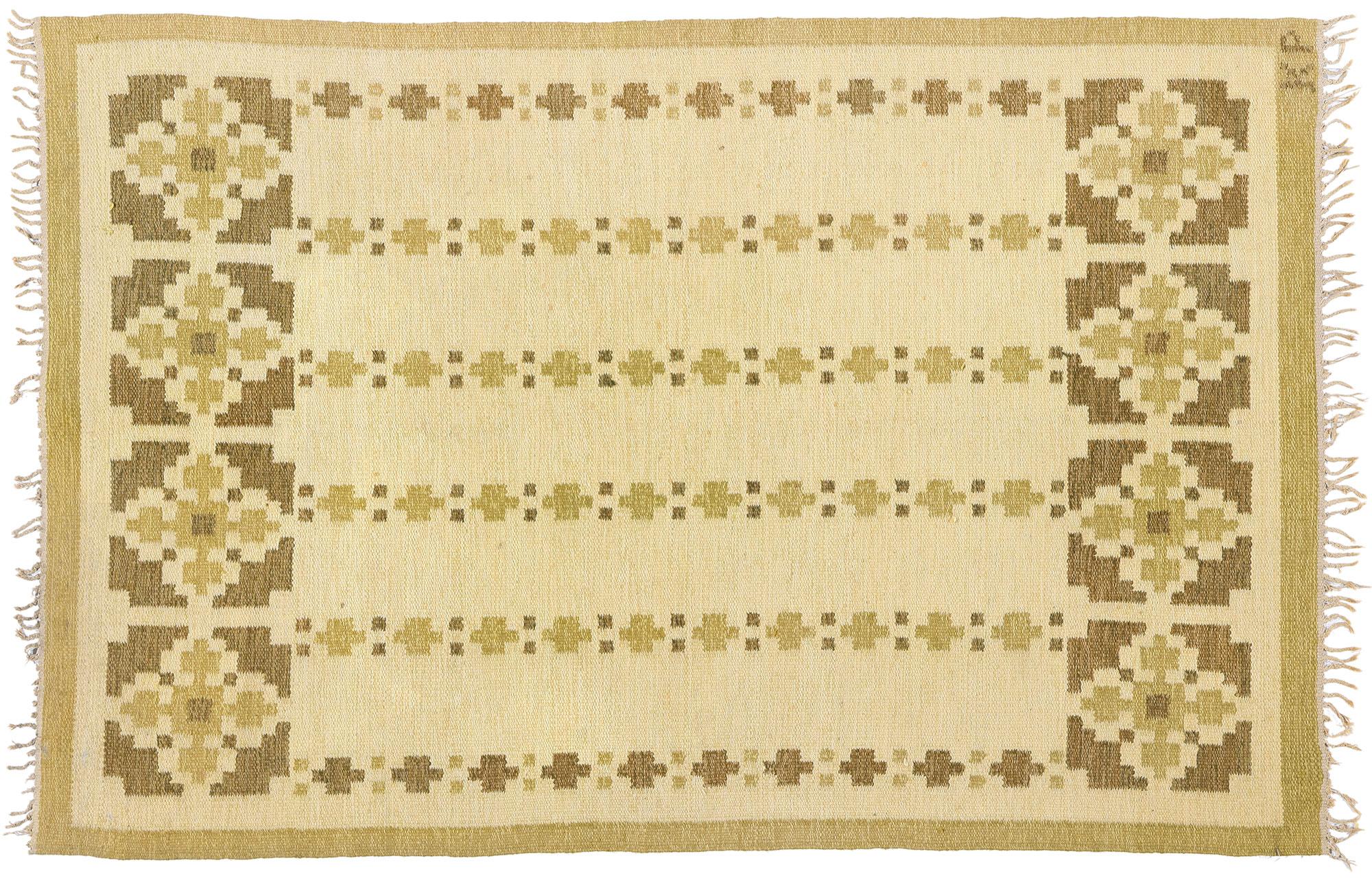 Tappeto Kerstin Persson Vintage Scandinavo Svedese Röllakan, 04'05 x 06'09 in vendita 4