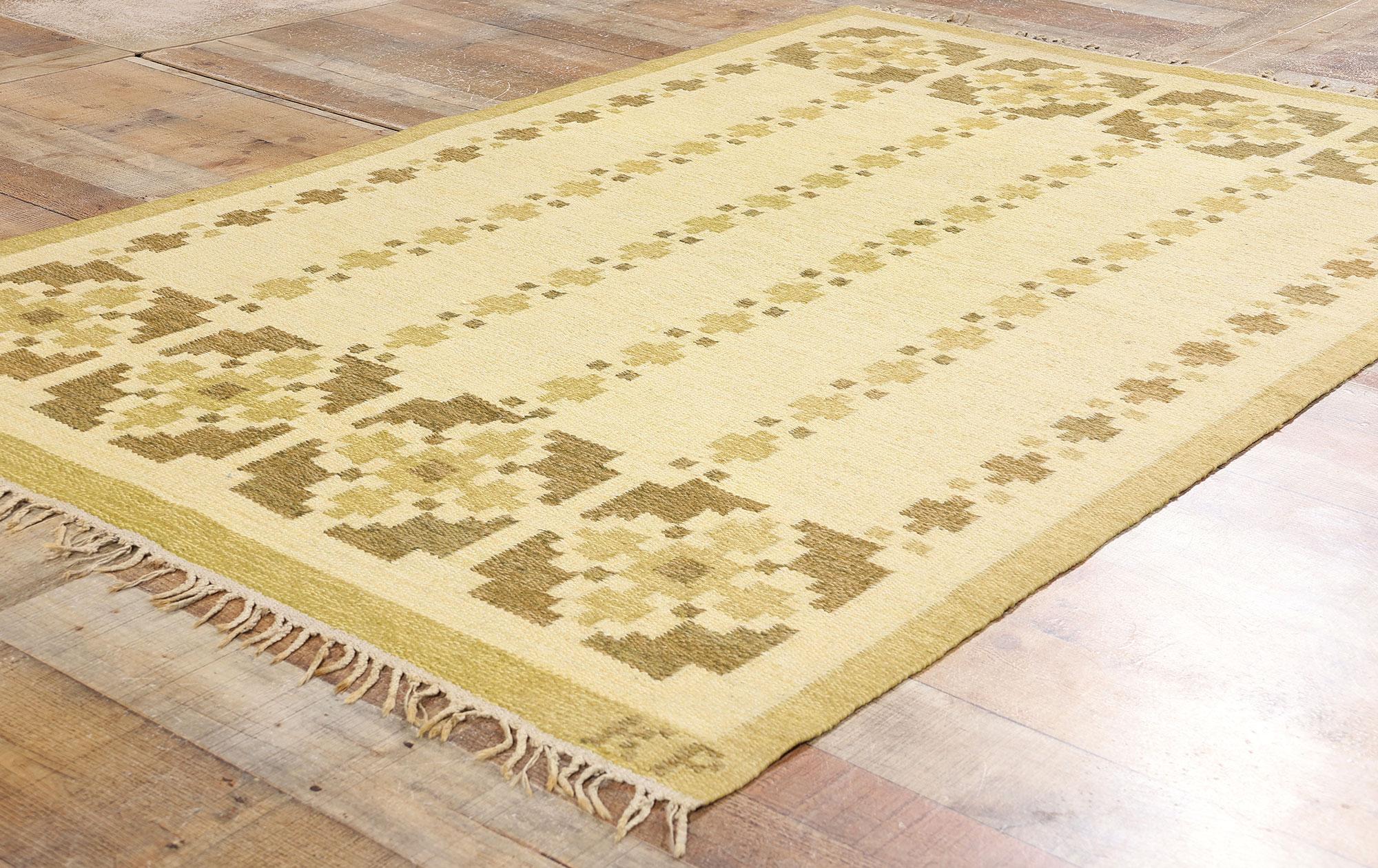 Tappeto Kerstin Persson Vintage Scandinavo Svedese Röllakan, 04'05 x 06'09 in vendita 1