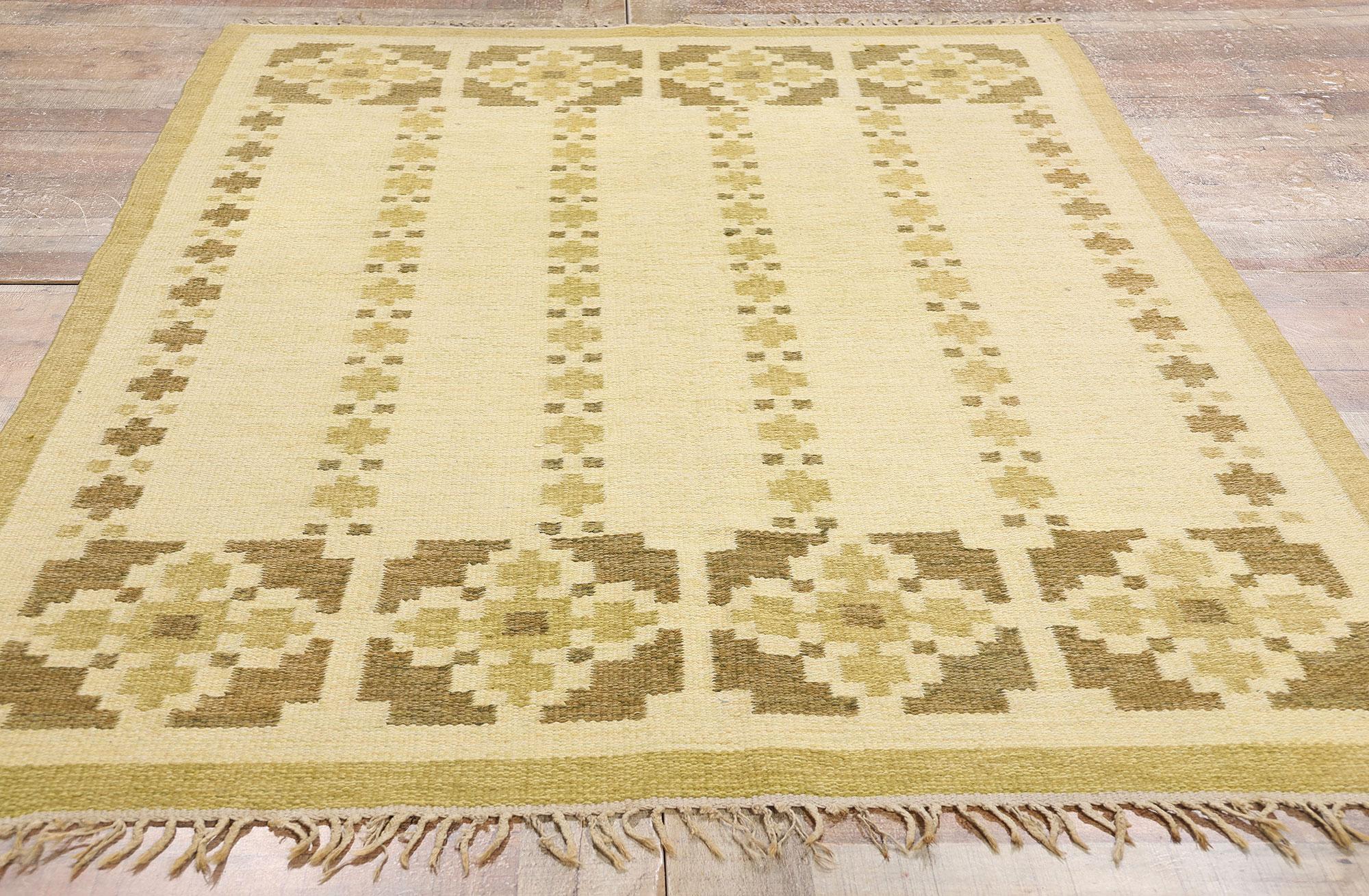 Tappeto Kerstin Persson Vintage Scandinavo Svedese Röllakan, 04'05 x 06'09 in vendita 2