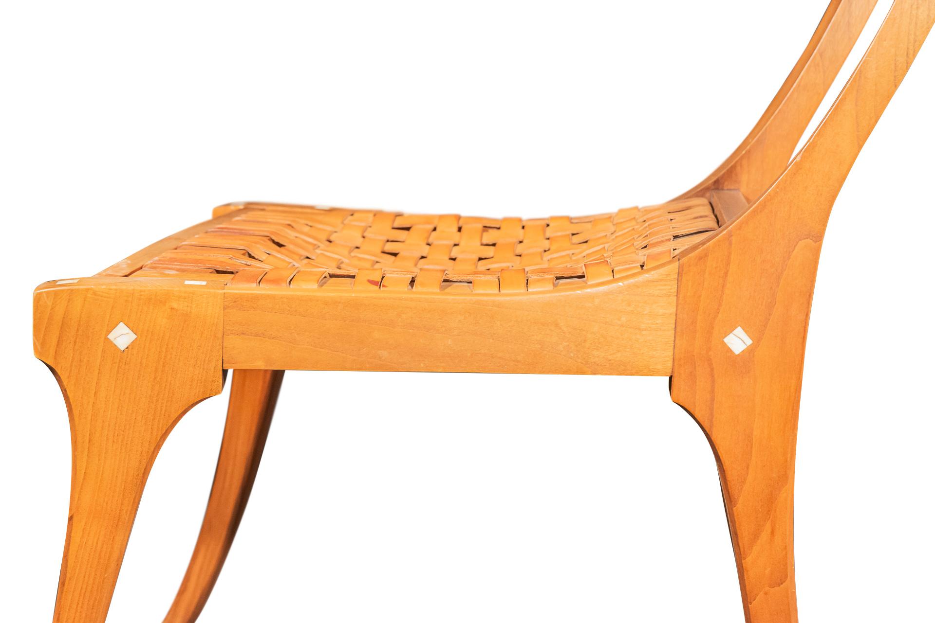Six chaises «erylos », dans le style d'Emmanuel Pontremoli, France, vers 1970 en vente 6