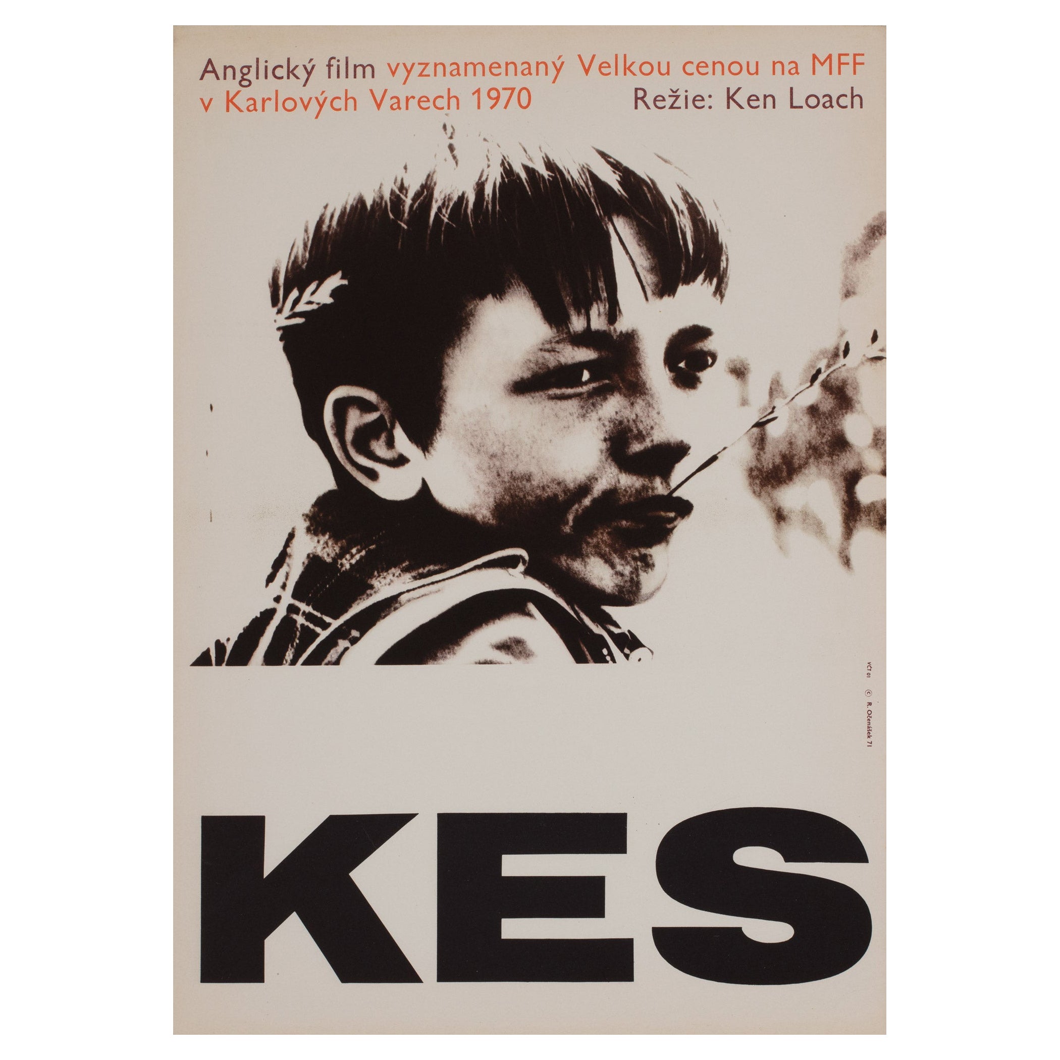 Kes 1971 Affiche de film tchèque A3, Ocenasek