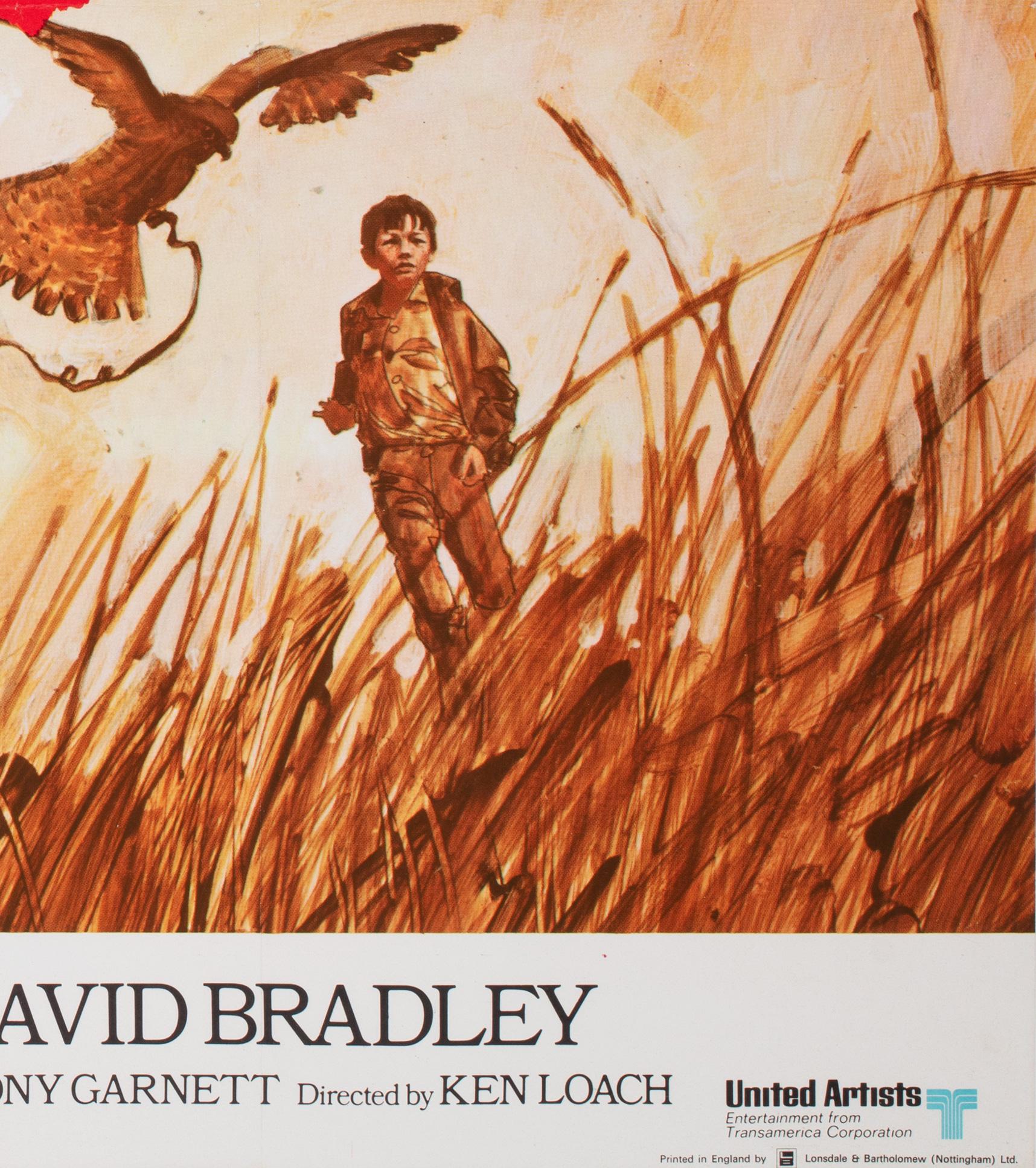 Kes Original 1969 UK Quad Film Filmplakat im Angebot 2