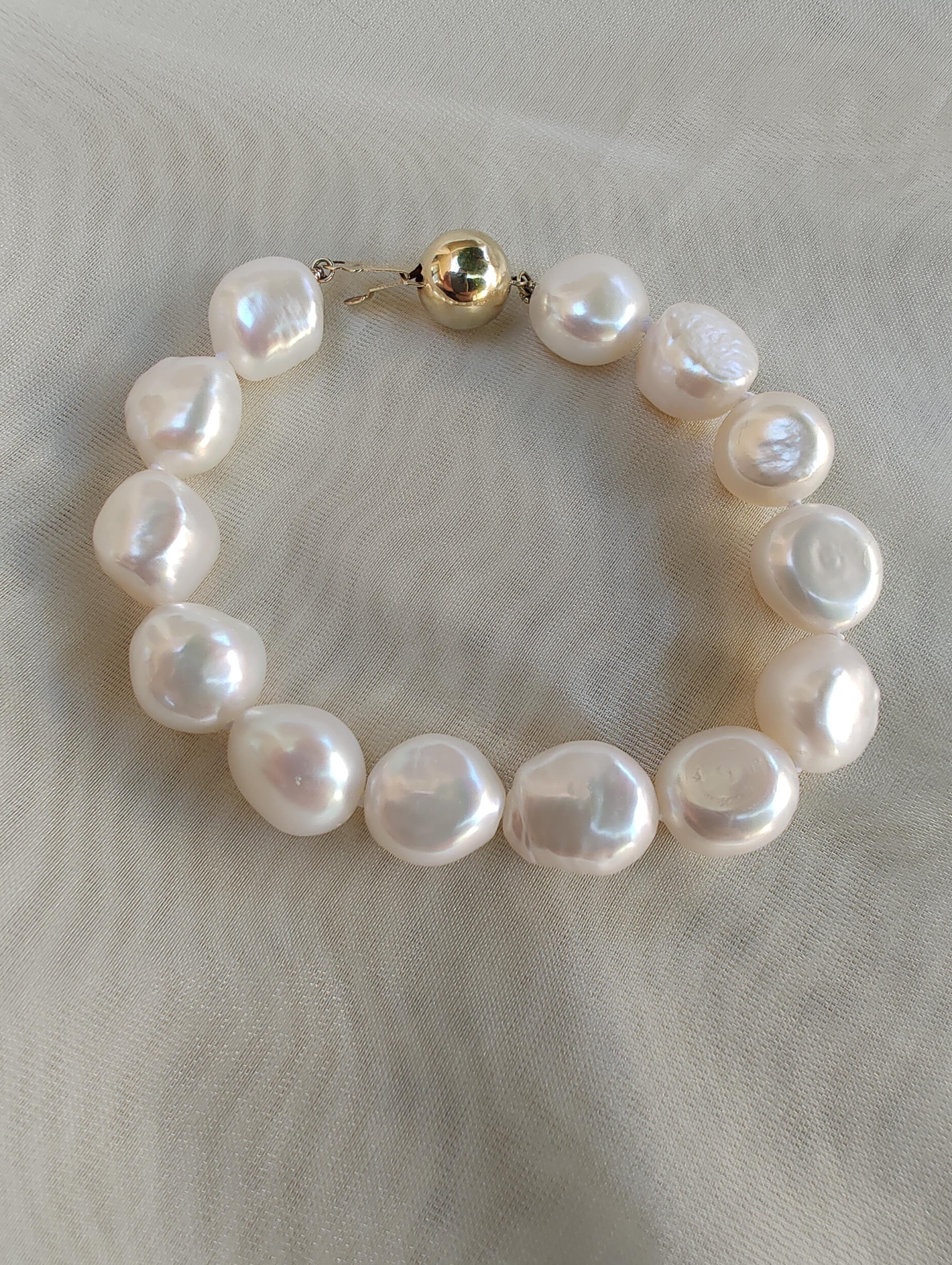 Women's Keshi pearl bracelet  For Sale