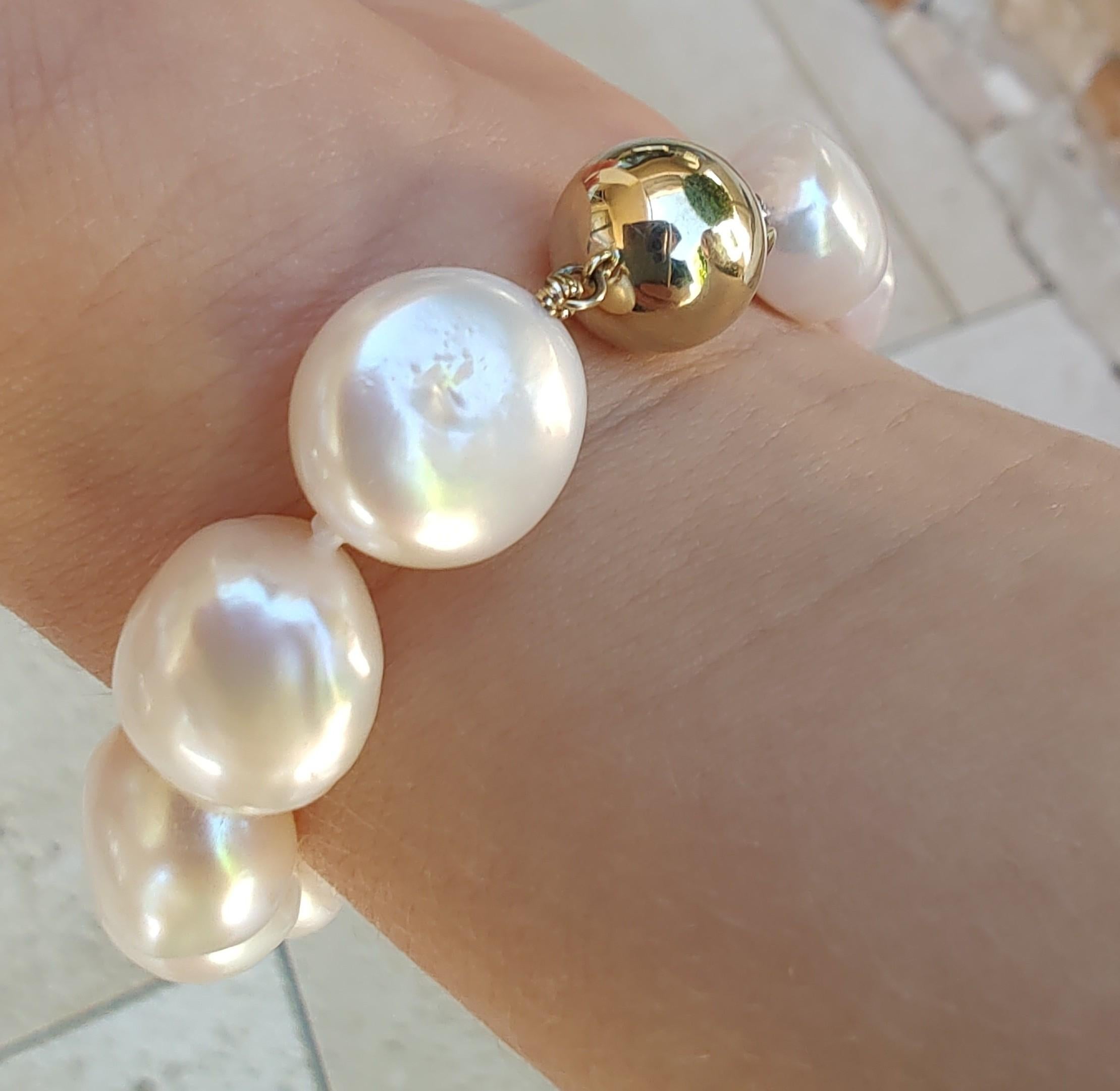 Keshi pearl bracelet  For Sale 1