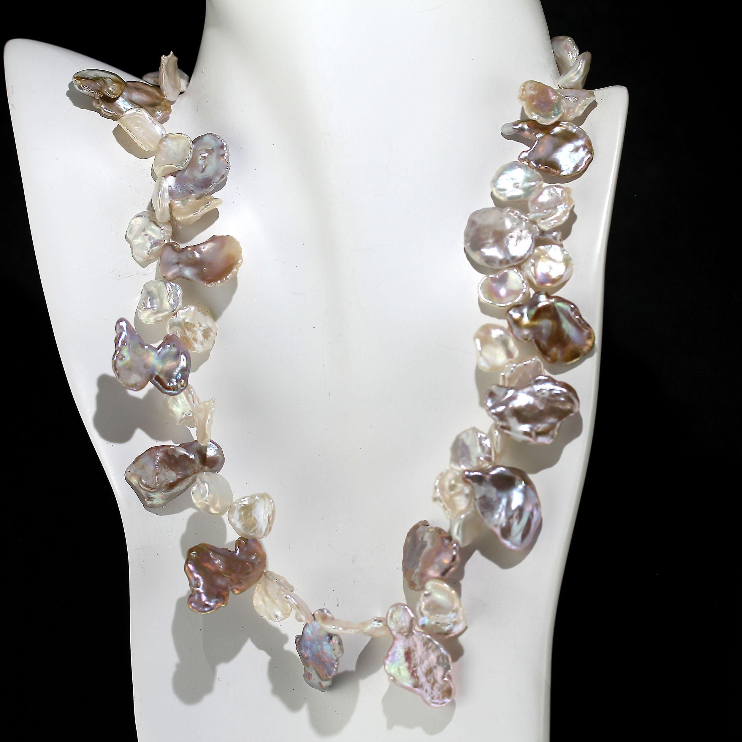 Choker-Halskette mit 17 Zoll Keshi-Perlen, JD  Juni Geburtsstein im Angebot 2