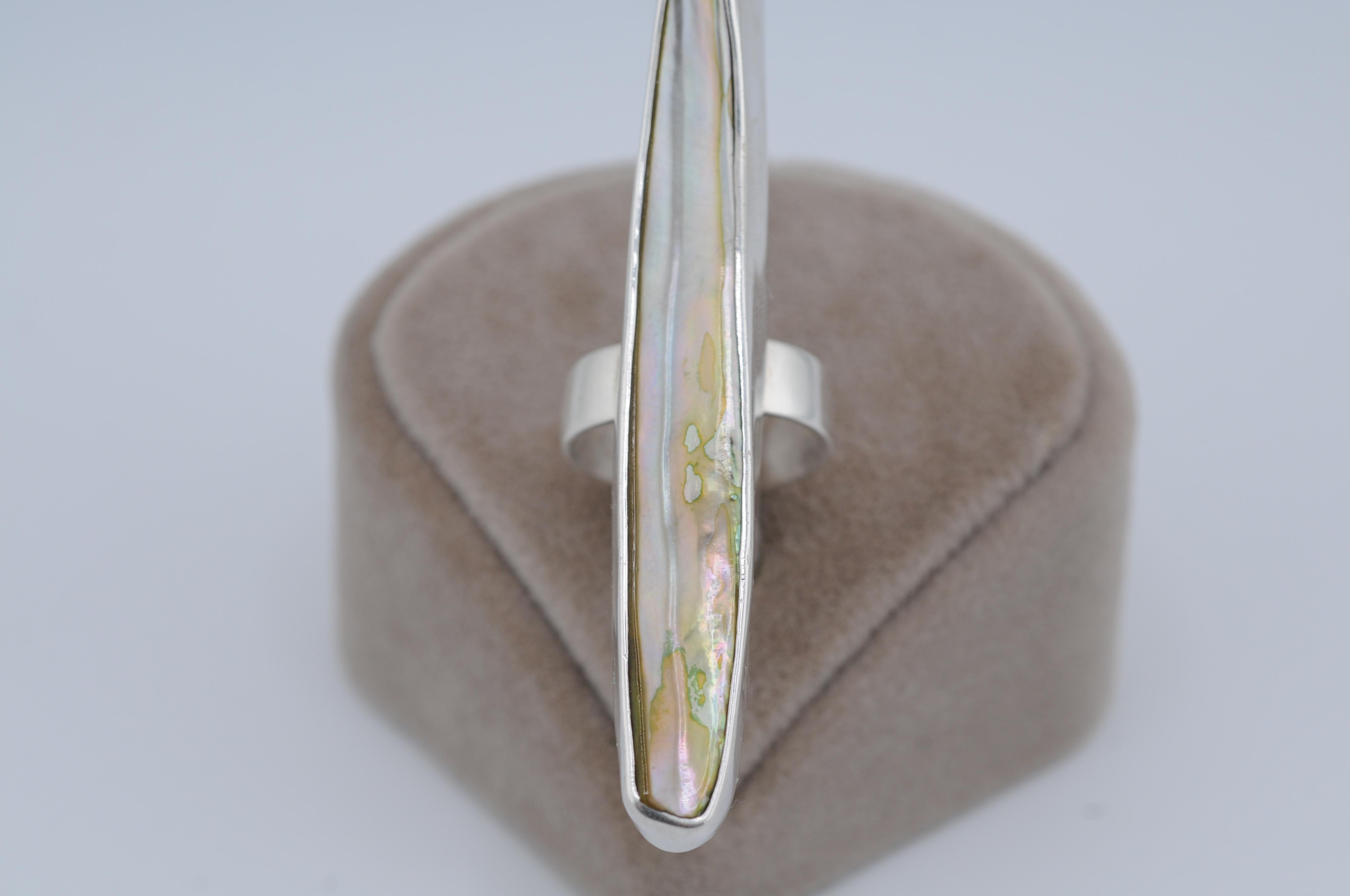 Femenino o masculino anillo de plata con perlas keshi en venta