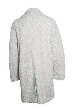 Kestin, Edinburgh overcoat in oatmeal wool fleece