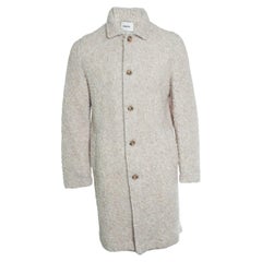 Kestin, Edinburgh overcoat in oatmeal wool fleece