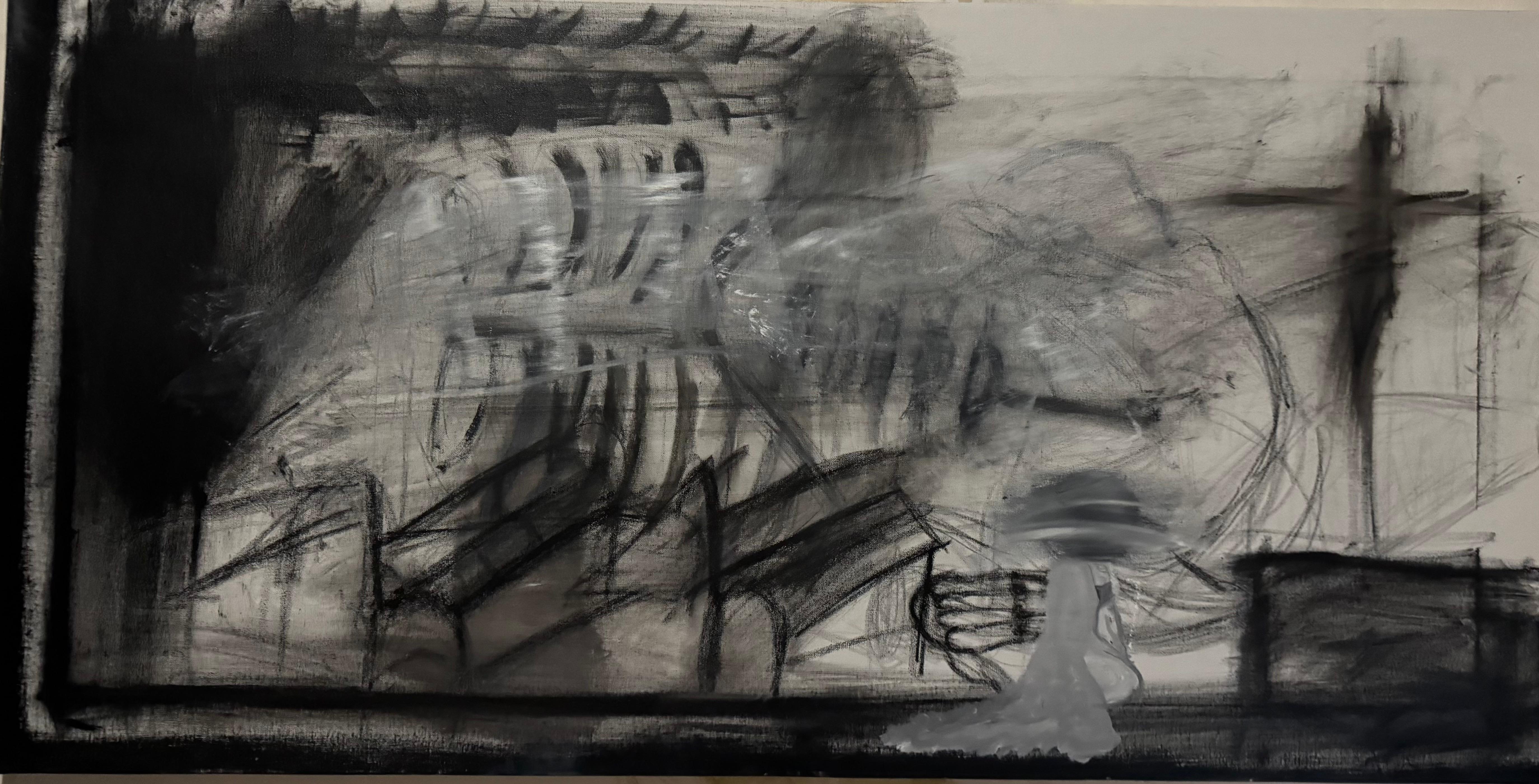 Öl, Holzkohle auf Karton

Keta Jikia ist eine 2002 geborene georgische Künstlerin, die in Tiflis, Georgien, lebt und arbeitet. Sie erwarb 2025 einen Abschluss in Internationalen Beziehungen an der Kaukasus-Universität. Im Jahr 2020. In ihrem Debüt