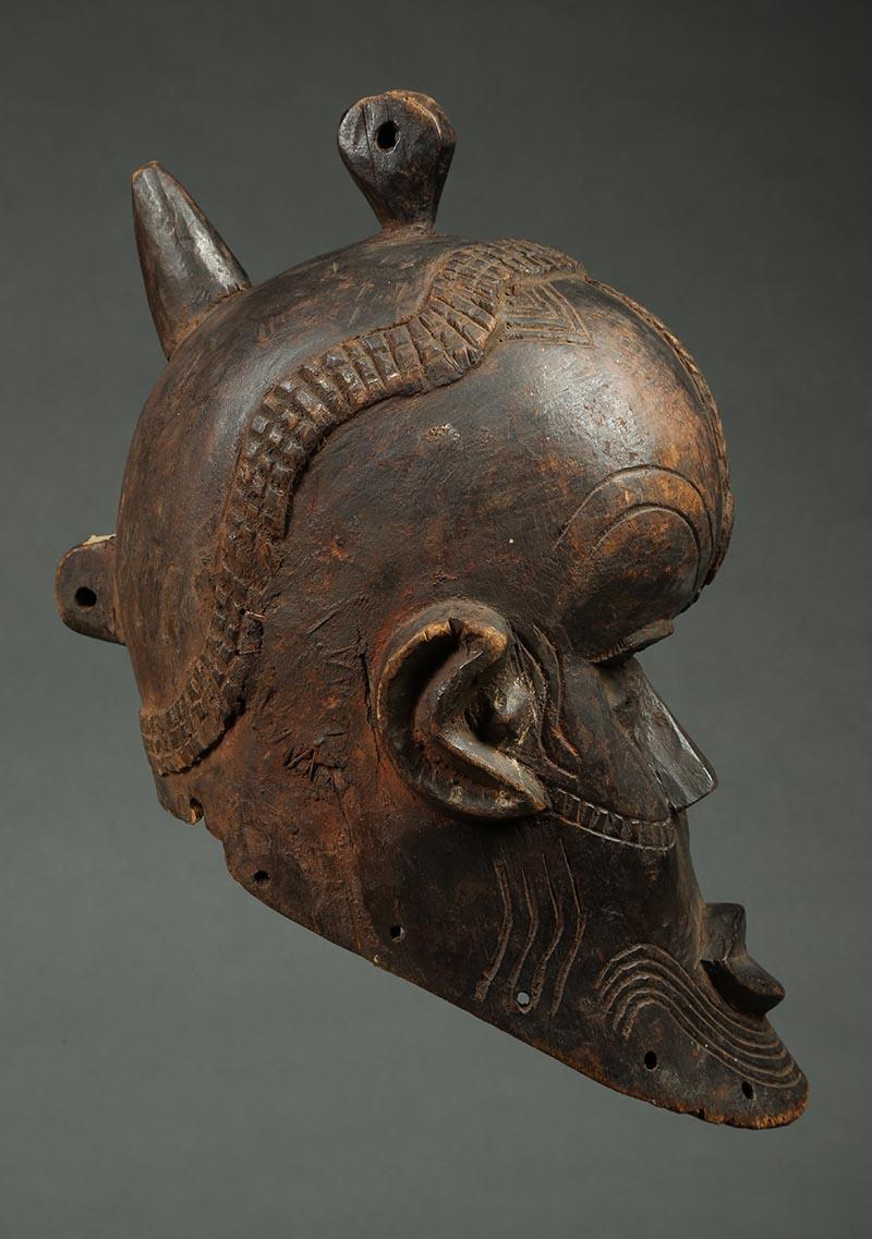 Congolese Kete Tribal Helmet Mask, Congo, Africa