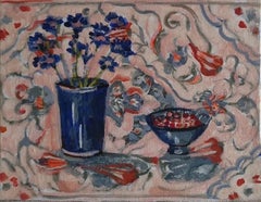 Georgian Contemporary Art by Ketevan Kacharava - Blue Flowers