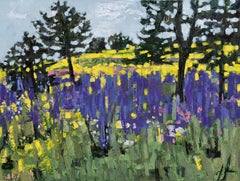 Arte contemporanea georgiana di Ketevan Kacharava - Lavanda nella foresta