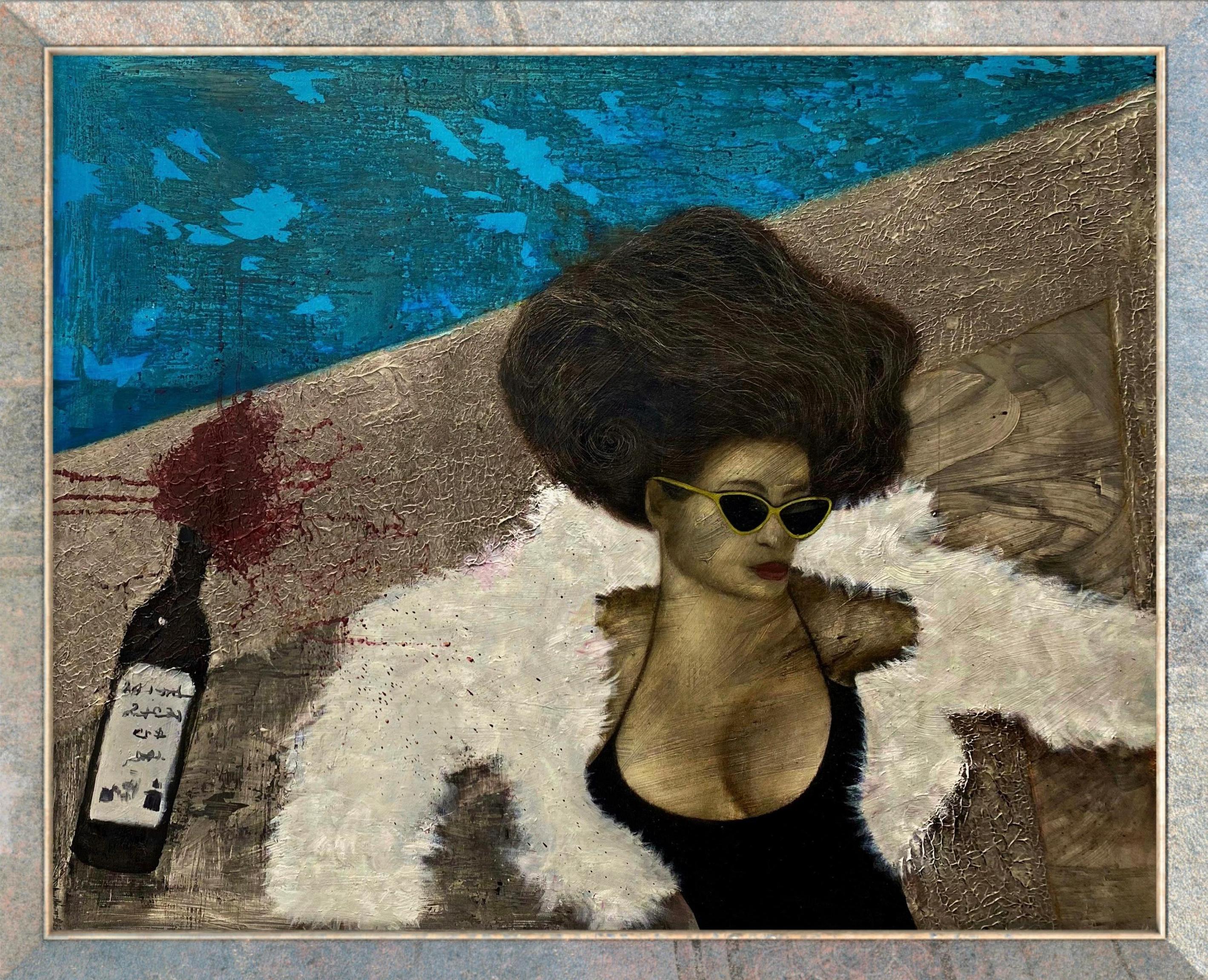 Arte contemporanea georgiana di Keti Bubunauri - Bevi con me in vendita 1