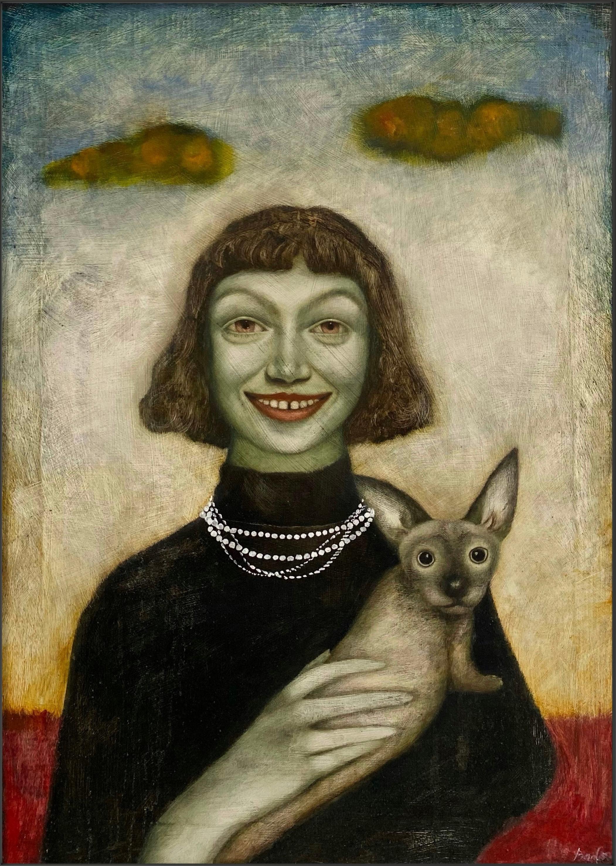 Arte contemporanea georgiana di Keti Bubunauri - Ritratto di ragazza
